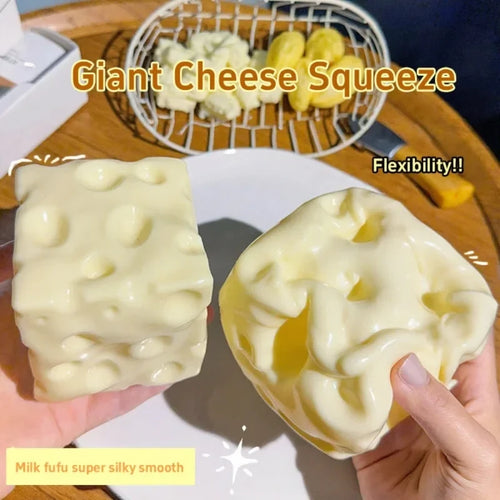 Shapeable Cheese Cube Sensory Stress Ball