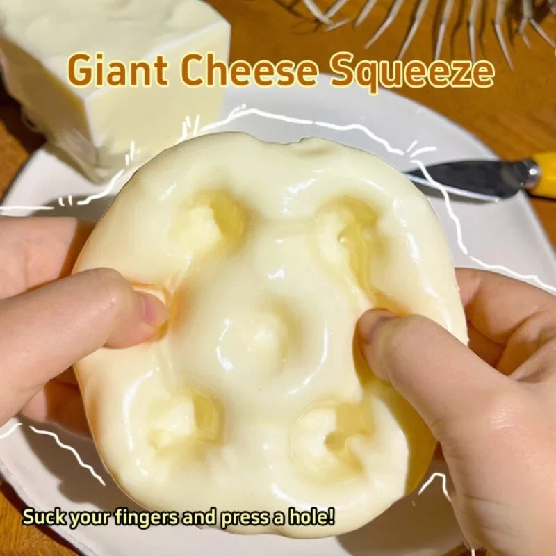 Shapeable Cheese Cube Sensory Stress Ball